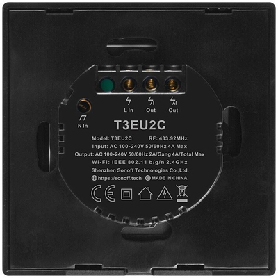 Ndërprerës Smart WiFi + RF 433 Sonoff T3 EU TX (2-channel)