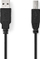 Kabllo USB Nedis USB 2.0, USB A në USB B, 5m, e zezë