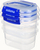 Set enë magazinimi Sistema Klip It Plus, 400 ml, 3 copa, transparent