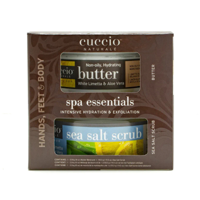 Set për kujdesin e trupit Cuccio Naturale Kit Spa Essentials White Limetta & Aloe Vera, 226 g + 553 g