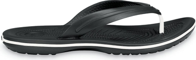Sanda flip flop Crocs Crocband Flip 11033, Croslite, uniseks, e zezë