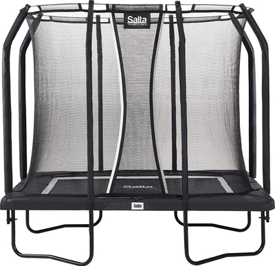 Трамполина за двор Salta Premium Black Edition, внатрешна мрежа, 305 x 214 cm, црна
