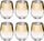 Set gotash Arya Glass Golden Tumbler, 540ml, 6 copë, ngjyrë ari