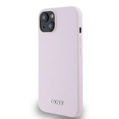 Kapak telefoni DKNY Liquid Silicone, për iPhone 14 6.1", MagSafe, rozë