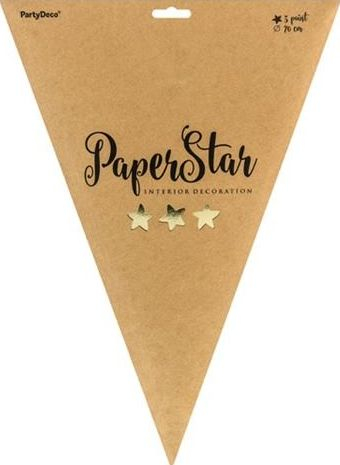 Stoli dekorativ Shoppartners Christmas Star, formë ylli fener, 70 cm, i artë