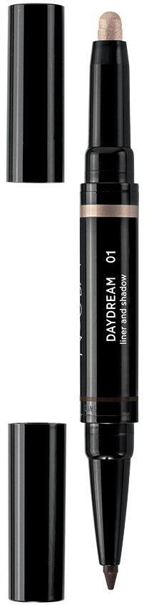 Laps sysh Nouba Daydream 01, eyeliner dhe kajal, krem hije sysh, 2 në 1