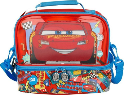 Çantë termike Cars me dy xhepa, 15 x 21 x 28 cm, me shumë ngjyra