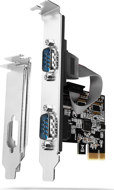 Kartelë zgjerimi Axagon PCEA-S2N, PCIe 2.0 x1, 2 porta seri RS-232 DB9