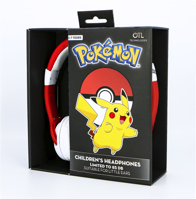 Kufje OTL Pokemon Pokeball Kids, të kuqe