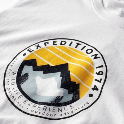 Bluzë T-shirt për meshkuj HI-TEC Zergo, pambuk, XL, e bardhë