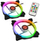 Ventilatorë PC Raijintek Iris 14 Rainbow RGB, 140mm, PWM, paketim 2 copë