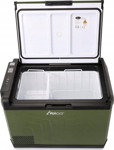 Frigorifer portativ Yolco GCX47 Green, 47 litra, me kompresor, Bluetooth, jeshil