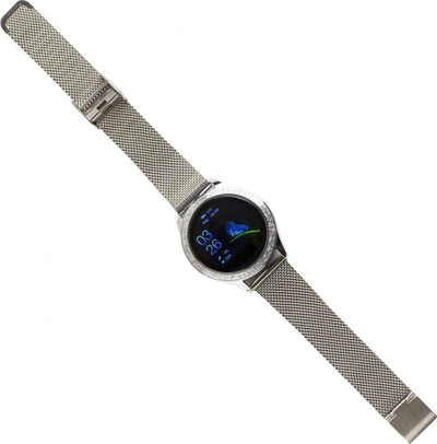 ORO-MED Smartwatch ORO-SMART Crystal, Silver, Metal Band, 1.59 cm Band Width