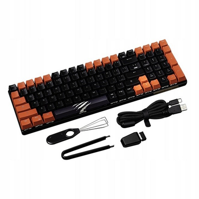 Tastierë mekanike Gaming Madcatz S.T.R.I.K.E. 11, RF Wireless+Bluetooth+USB Type-A, Mad Catz RED, RGB, e kuqe / e zezë