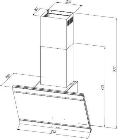 Aspirator Akpo, 69 dB, 420 m3 / h, 59.8 cm, i zi