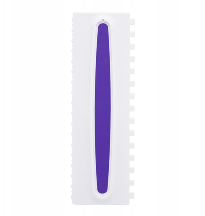Spatulë për ëmbëlsira Brunbeste BB-3281, 23 x 7.8cm, plastike, e bardhë me vjollcë