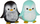 Lodër antistres me gome Penguin A220, 8cm, me kokrra, ngjyra të përziera