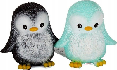 Lodër antistres me gome Penguin A220, 8cm, me kokrra, ngjyra të përziera