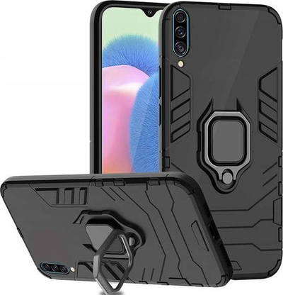 Futrollë Armor Ring magnetike për Huawei P Smart 2021, mbrojtëse e zezë