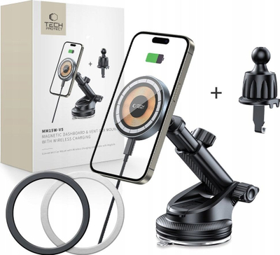 Karikues makine Tech-Protect MM15W-V5, pa tela 15W, MagSafe, i zi
