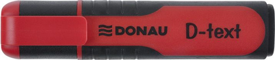 Theksues teksti Donau D-Text, majë e pjerrët 1–5 mm, i kuq
