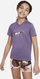 Bluzë sportive fëmijësh Nike Dri-Fit Jr DV0559 553, poliestër, teknologji Dri-FIT, vjollcë