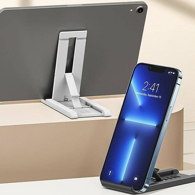 Mbajtëse tavoline për telefon dhe tablet Usams US-ZJ070, e rregullueshme, universale, e bardhë