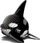 Model 3D Eugy Orca Sea Animal, lodër kartoni, për kalamoj, shumëngjyrësh