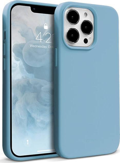 Kapak telefoni Crong Color Cover për iPhone 13 Pro Max, silikon, sky blue