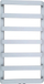 Radiator për banjo Hydroland Misaki 670x540, 438W, ngjyrë argjendtë