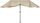 Çadër kopshti Beliani Sibilla, diametër 460 cm, alumini, bezhë