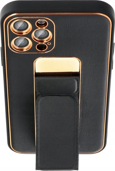 Futera Leather Case për Samsung Galaxy S23 FE, me stand, e zezë