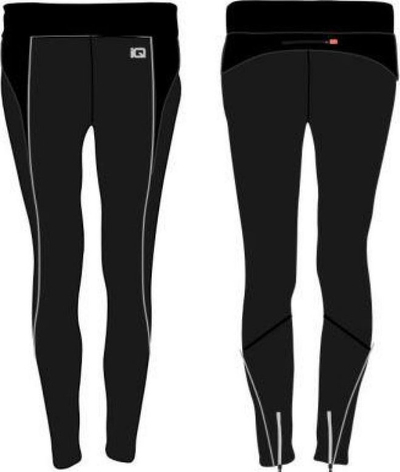 Leggins për goca IQ Aira Wmns W 92800185709, pa qepje, të zeza
