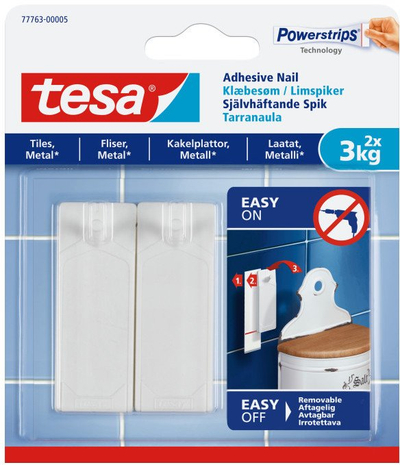 Ngjitës muri Tesa Glue Fixed Nails, mban der’ 3 kg, për pllaka dhe hekur