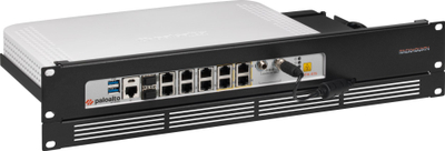Mbajtëse rackmount RACKMOUNT RM-PA-T8, për Palo Alto PA-415, 19", metalike, e zezë