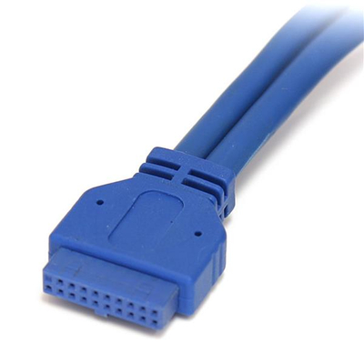 Kabllo paneli StarTech USB 3.0, 2 porta, 0.5m, blu