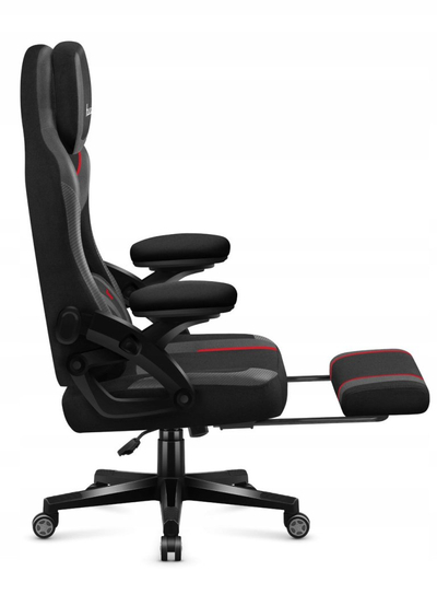 Karrige gaming Force 4.6 Carbon, ergonomike, me mbështetëse këmbësh, e zezë gri