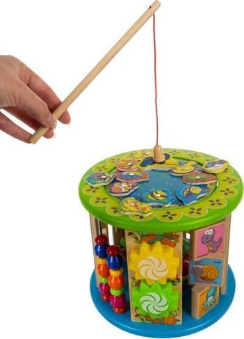 Kub druri edukativ Kruzzel 24670, aktivitete Montessori, shumëngjyrësh