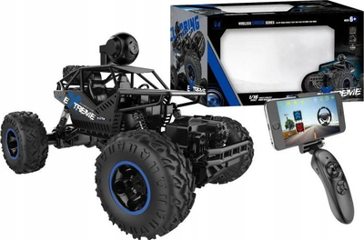 Makina me komandë R/C off-road Xtreme, me kamerë HD, shkallë 1:16, e zezë