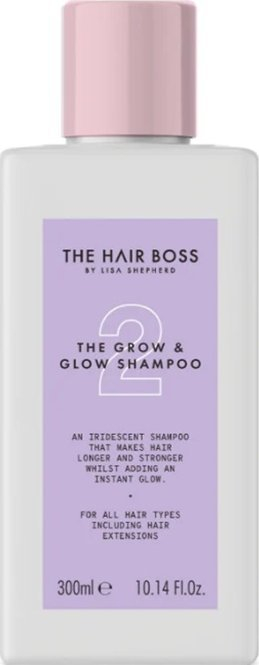 Шампон за коса The Hair Boss The Grow &amp; Glow, против опаѓање, за безживотна коса, 300ml