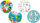 Top gome Fairy Tale Rubber Ball, 15 cm, shumëngjyrësh