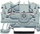 Terminal hekurudhor Wago 2000-1205, 2 përçues, 1.0mm², i zi