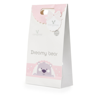 Batanije për foshnje Cangaroo Dreamy bear, rozë