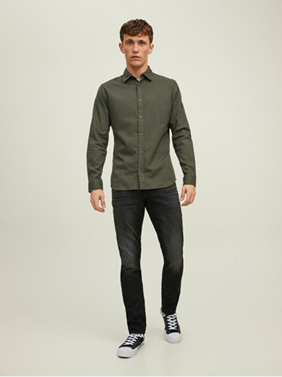 Këmishë JACK&JONES JJCARL mJC1336, e gjelbër, M