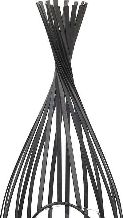 Декоративен фенер Белијани Ломбок, метал 38cm, за свеќа, црн