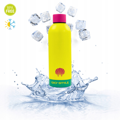 Shishe çeliku FLUO Bottle 0.5L, 500 ml, çelik inox, shumëngjyrëshe