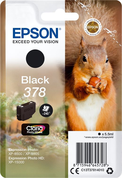 Ngjyrë për printer Epson 378, e zezë