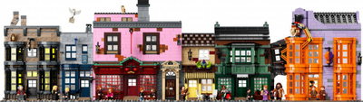 Set LEGO Harry Potter Diagon Alley, model për koleksion, me shumë copa, shumëngjyrësh