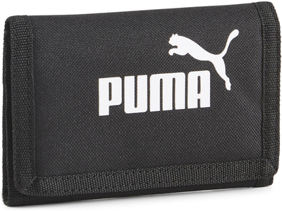 Portofol Puma Phase Wallet, me ndarje për kartela, me xhep monedhash, i zi