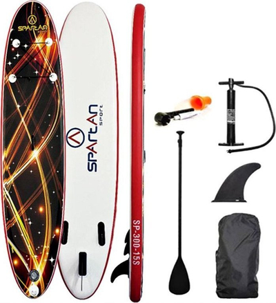 Dërrasë SUP Spartan SUP 10', fryrëse, set me vesla, kafe e kuqe